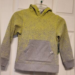 Dsg Boys Hoodie Drawstring Pullover Sweater Xsmall Lime And Gray